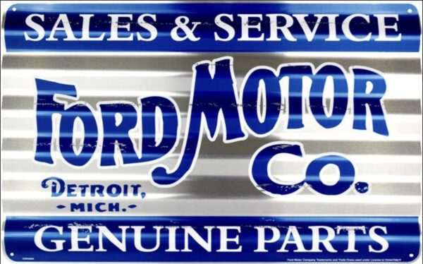 plaque déco américaine murale tole format tôle ondulée enseigne de garage